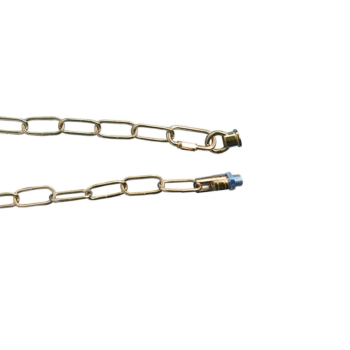 LEDSON Light Chain for Ceiling Pendant Lights & Chandeliers, 38mm x 16mm Openable Links – French Gold