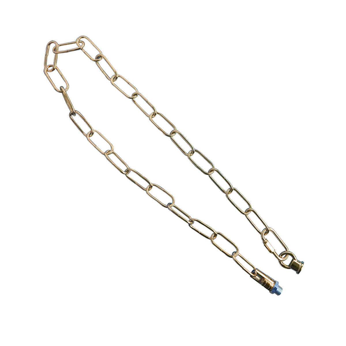 LEDSON Light Chain for Ceiling Pendant Lights & Chandeliers, 38mm x 16mm Openable Links – French Gold