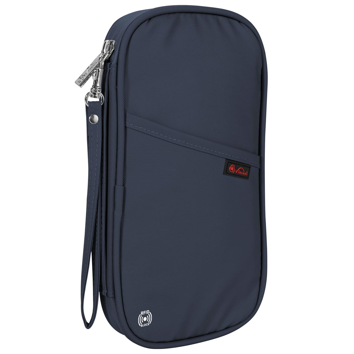 VINSANI navy passport organiser