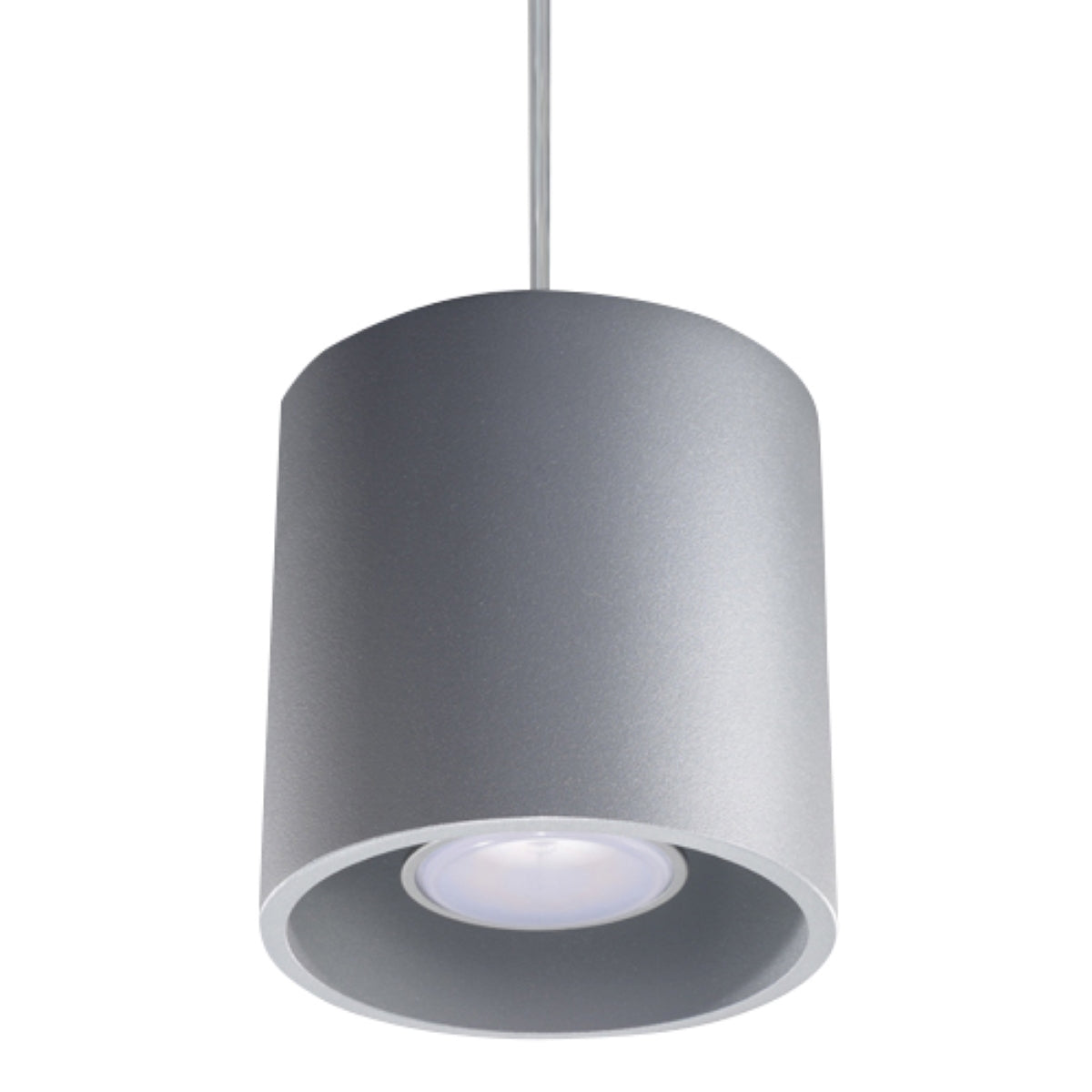 Sollux Lighting Orbis Modern Aluminium Pendant Lamp, GU10 – Grey
