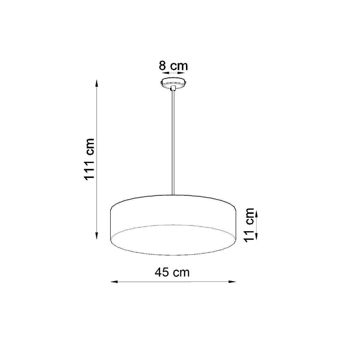 Arena Minimalist Pendant Light, E27