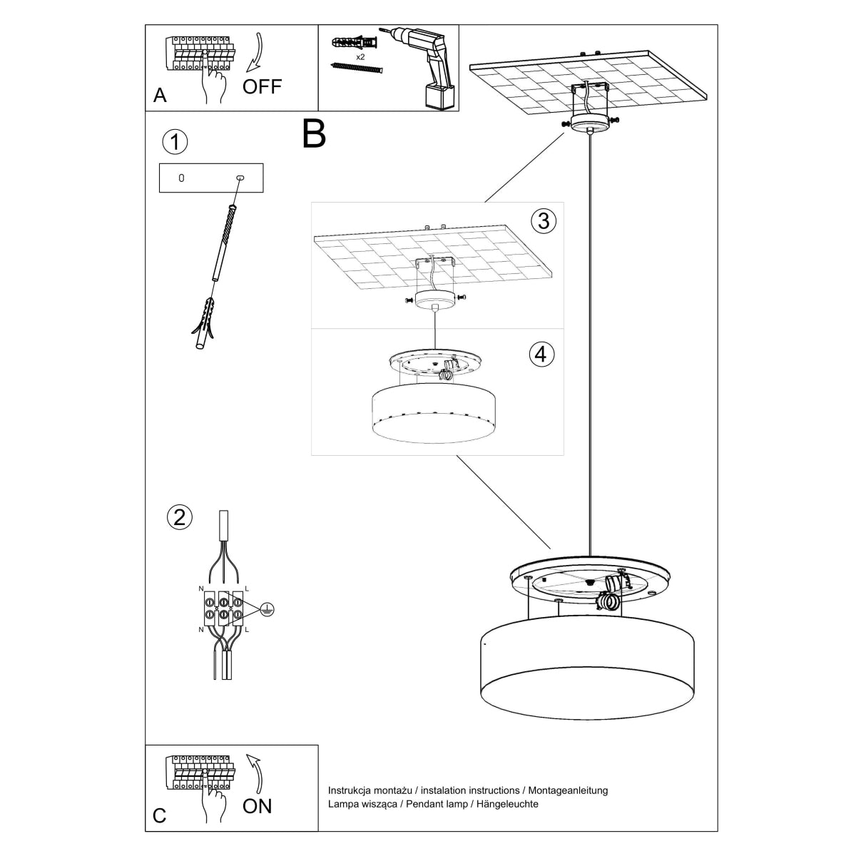 Arena Minimalist Pendant Light, E27