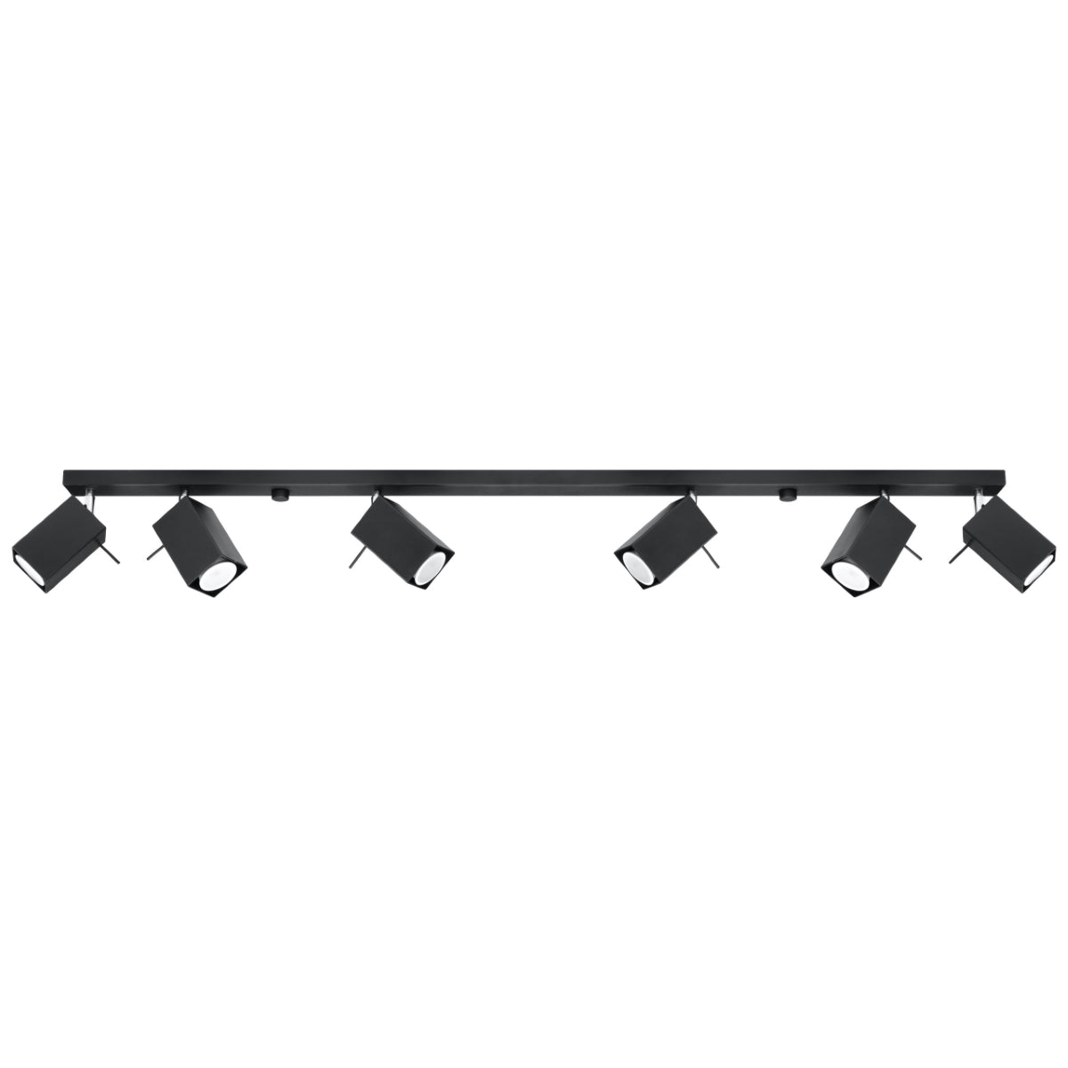 Sollux Merida Ceiling Light with GU10 Bulb Fitting – Modern Steel Lamp, Black