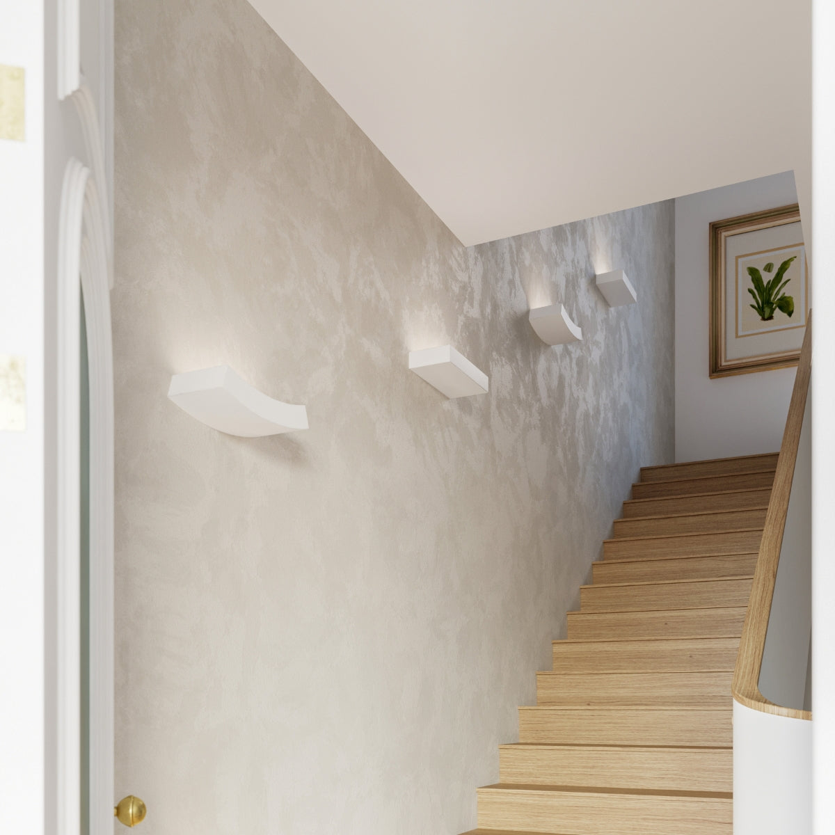 Sollux Lighting Taugan Ceramic Wall Lamp with 2 G9 Lights – Modern Design Wall Light, White