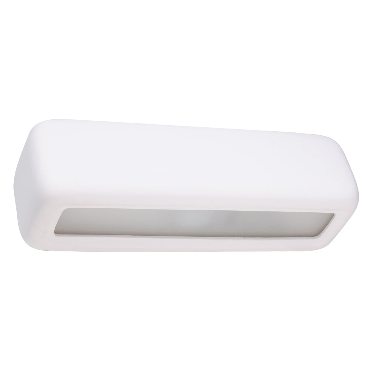 Sollux Subani Wall Lamp with Ceramic and Glass Shade, E27 – Modern Design Light, White