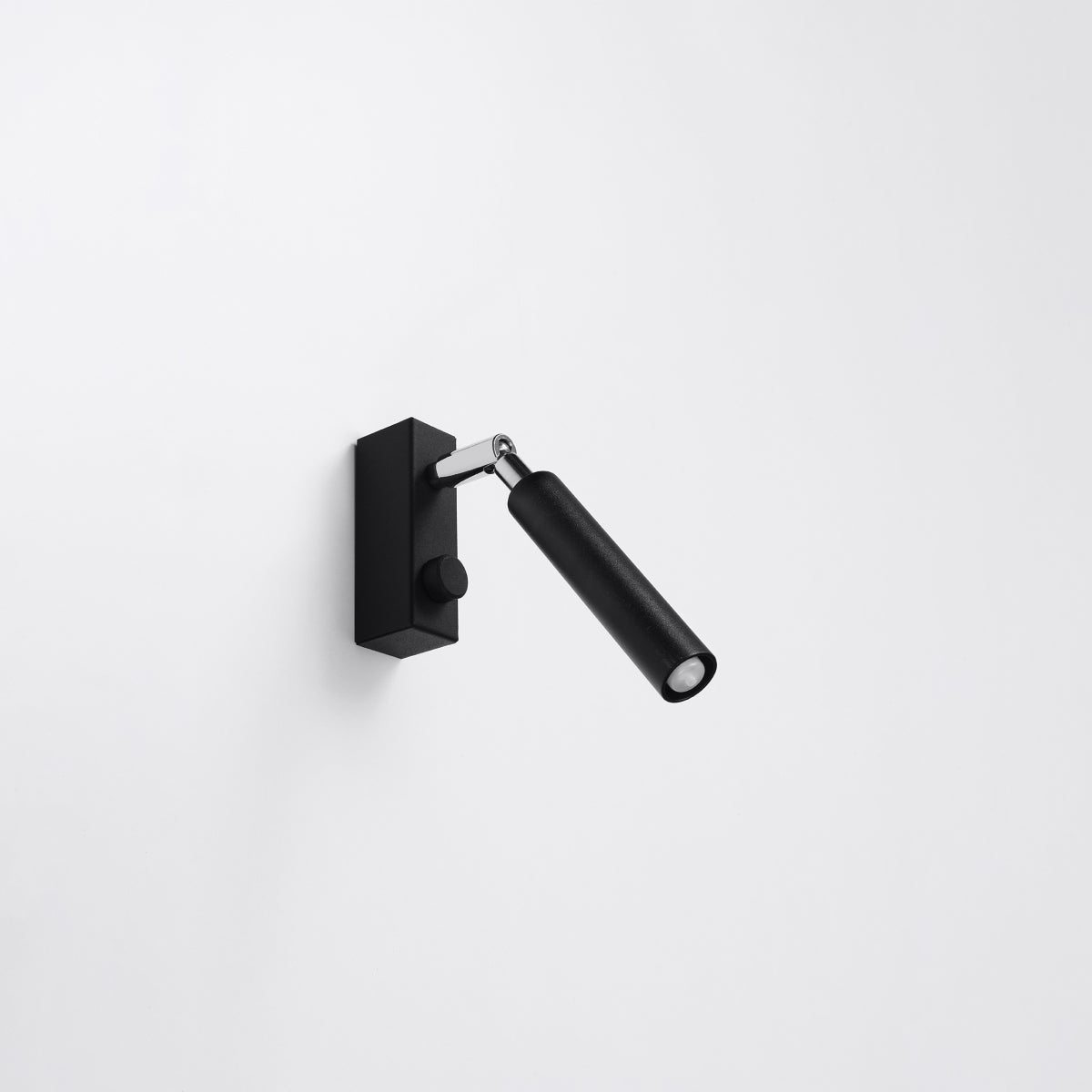 Sollux Eyetech Wall Light in Steel with G9 Fitting – Modern Design Home Lighting, Black