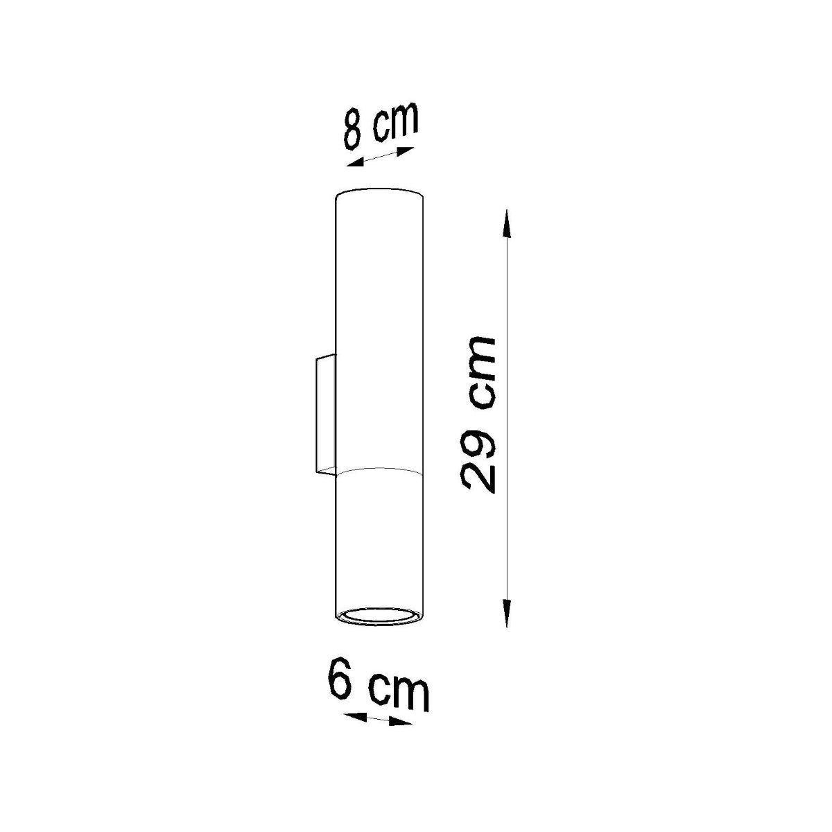 Loopez Modern Steel Wall Light, GU10