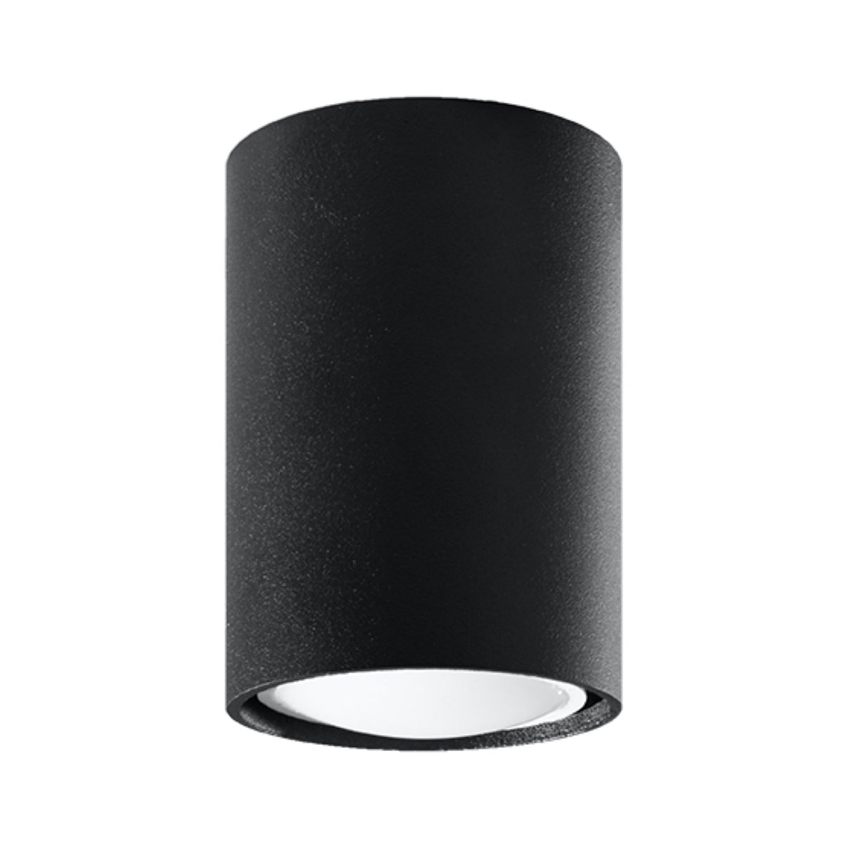 Sollux Lighting Lagos Steel Ceiling Lamp with GU10 Light – Compact Modern Design, Black