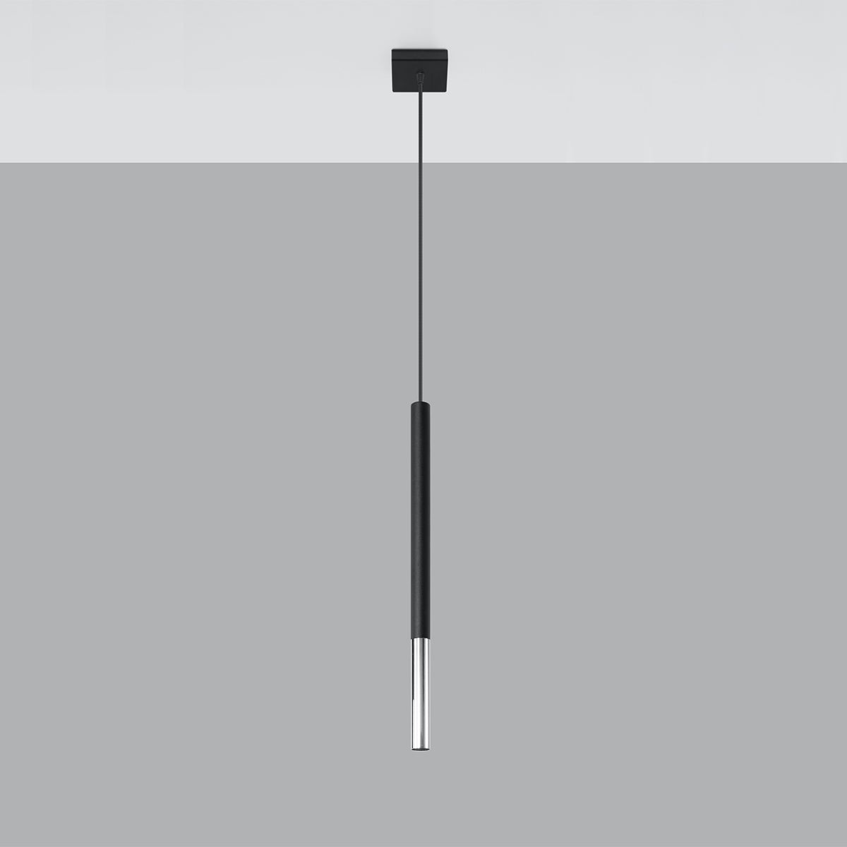 Sollux Lighting Mozaica Steel Pendant Lamp with G9 Light – Modern Design, Black & Chrome