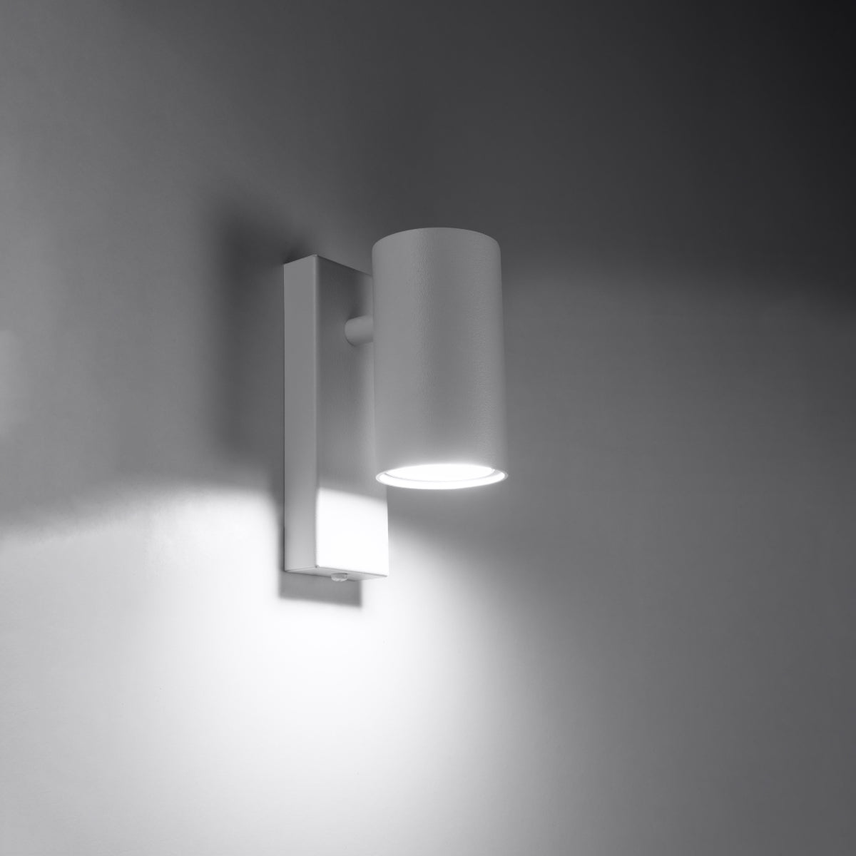 Sollux Utti Wall Lamp with White Steel Finish, GU10 Fitting – Modern Wall Light