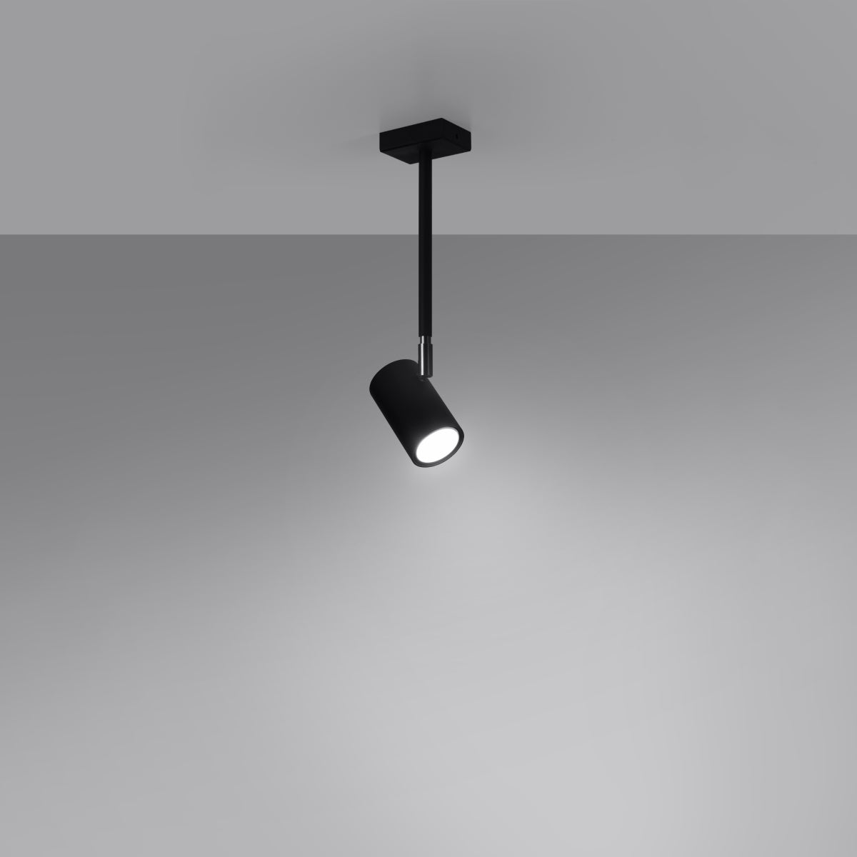 Sollux Norano Ceiling Lamp with Black Steel Finish, GU10 Fitting – Modern Ceiling Light