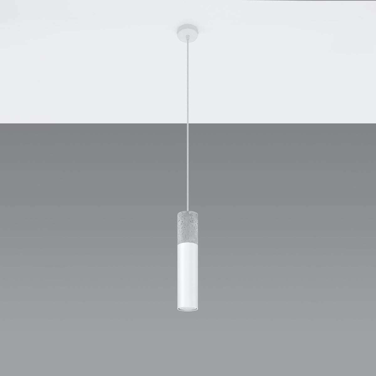 Borgio Steel & Concrete Pendant Light, GU10