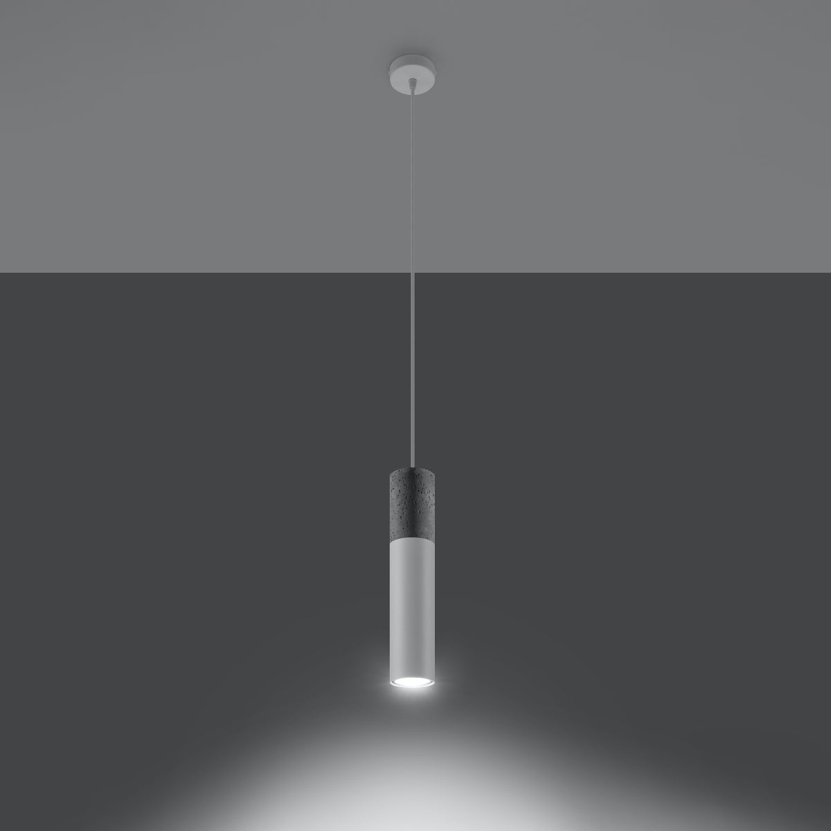 Borgio Steel & Concrete Pendant Light, GU10