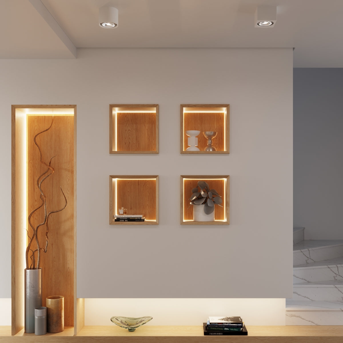 Sollux Seida Ceiling Lamp in White Ceramic, GU10/ES111 Fitting – Modern Ceiling Light