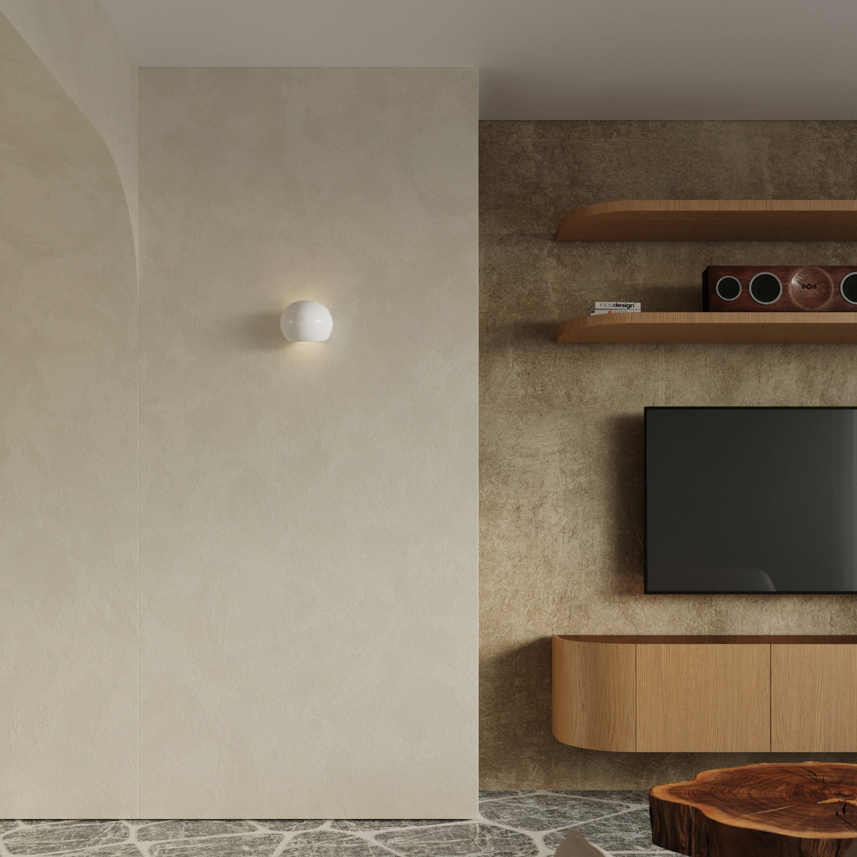Globe Modern Ceramic Wall Light, E27