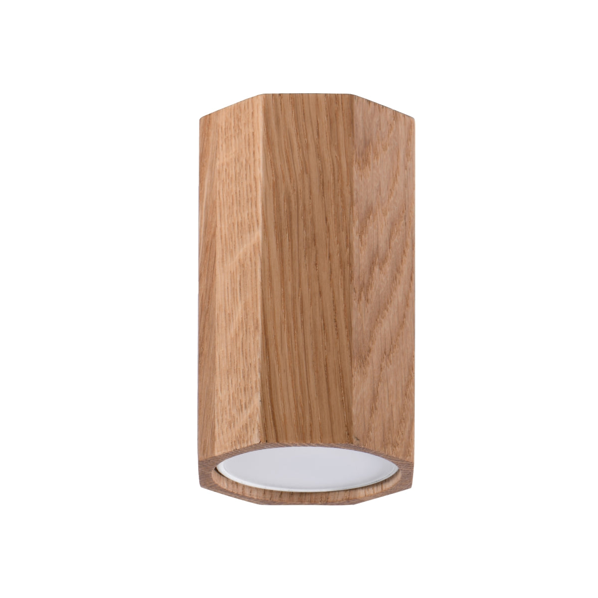 Sollux Lighting Zake Wooden Ceiling Light with GU10 Spot – Scandinavian Design, Oak
