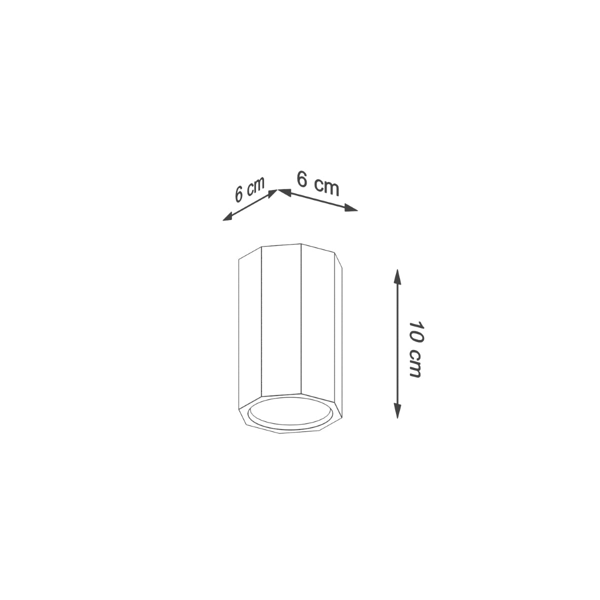 Sollux Lighting Zake Wooden Ceiling Light with GU10 Spot – Scandinavian Design, Oak