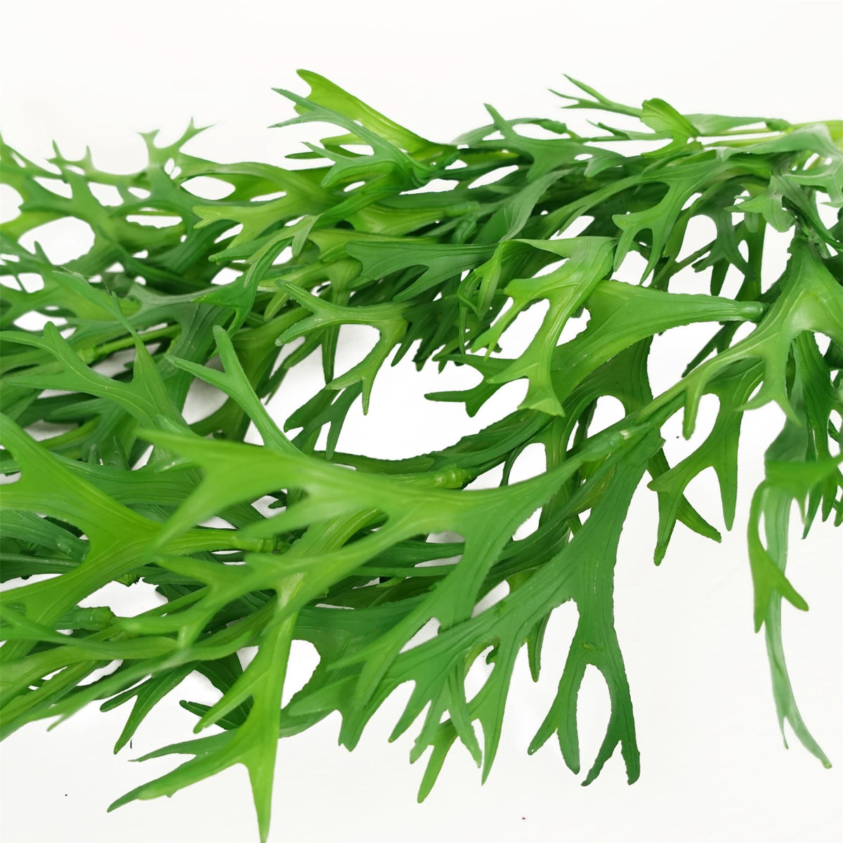 Leaf Pack of 6 Hanging Artificial Staghorn Ferns, 80cm – Realistic Trailing Faux Foliage