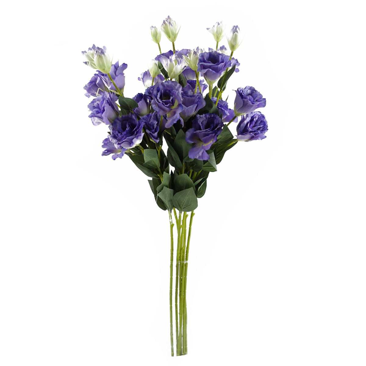 Pack of 6 x 80cm Artificial Purple Wild Rose Stem – 36 Flowers