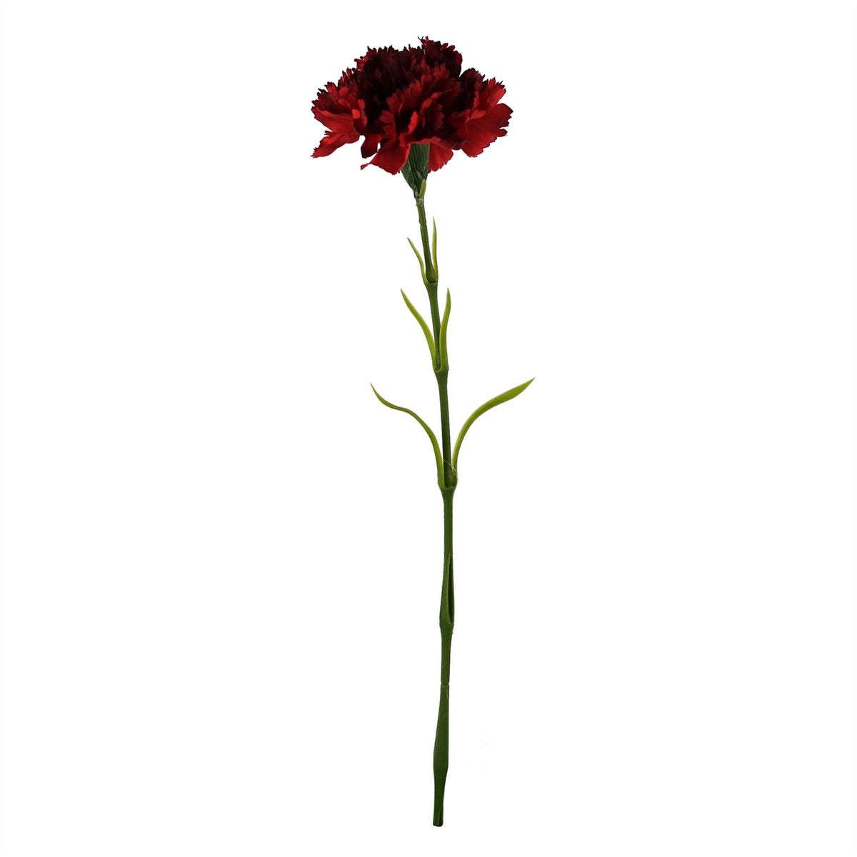 Red Artificial Carnation Flowers – Pack of 12 Stems