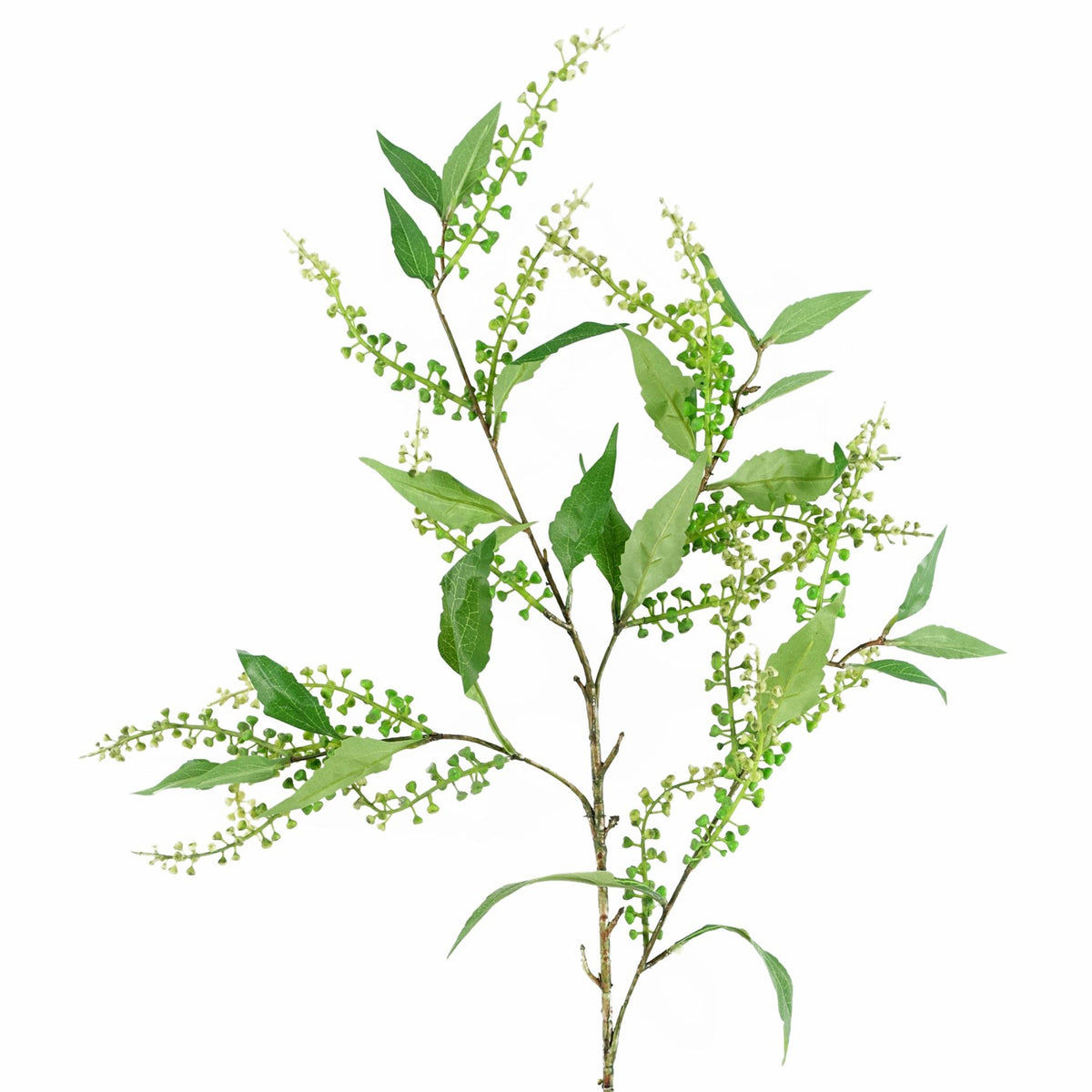 Leaf Artificial Green Foliage Spray, 85cm – Silk Leaf Stem for Arrangements