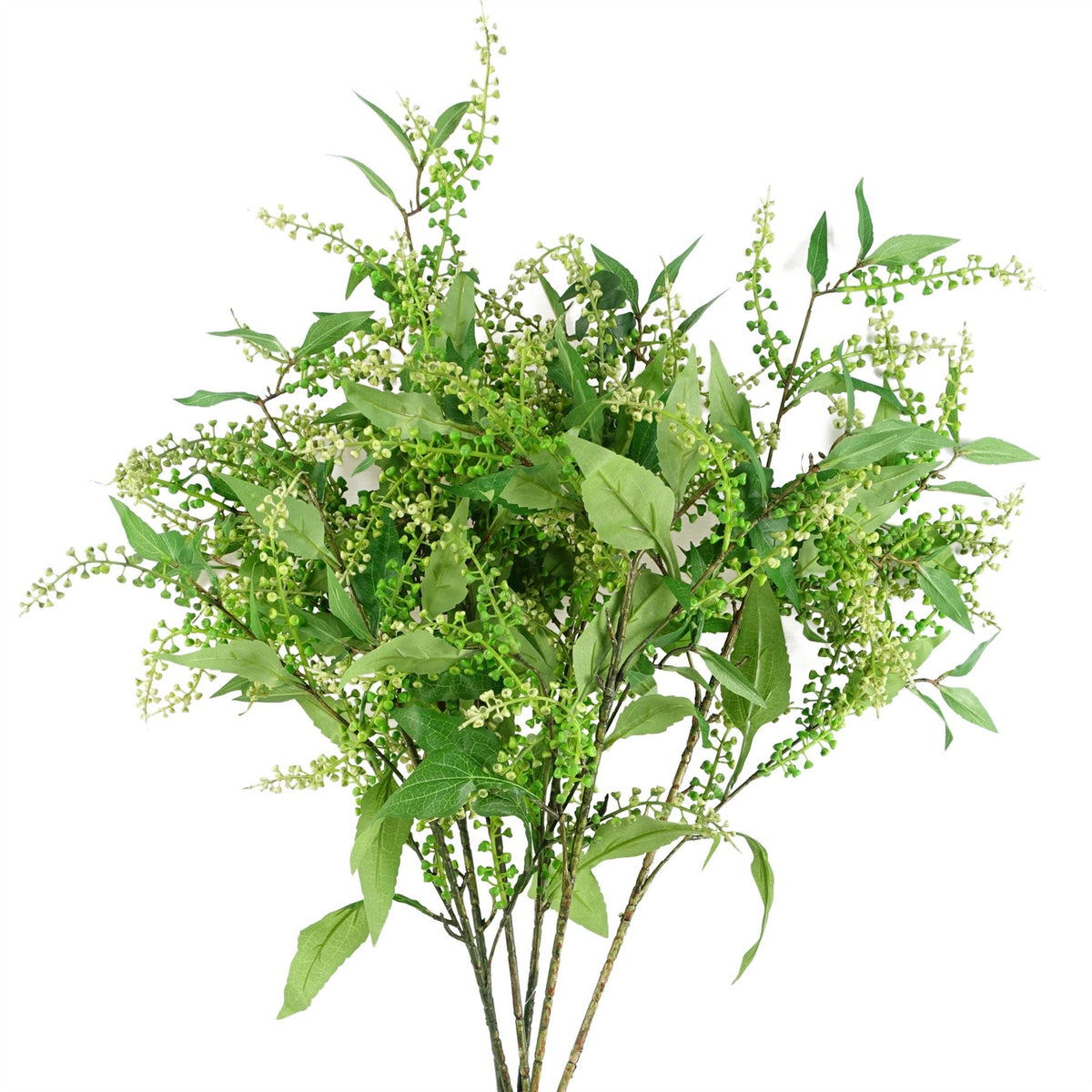 Leaf Artificial Green Foliage Spray, 85cm – Silk Leaf Stem for Arrangements