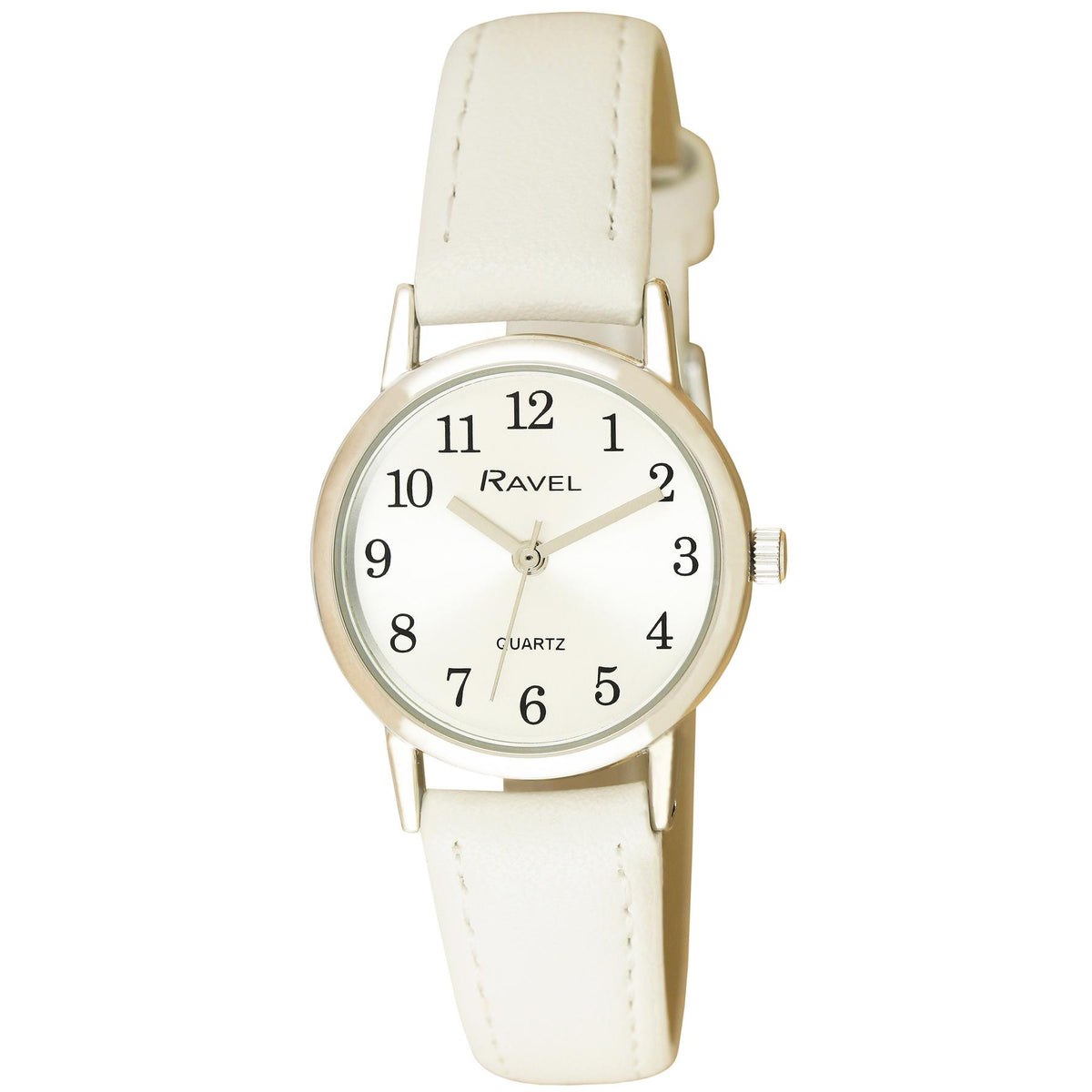 Ravel Women's Classic Easy Read Watch, Croco Pattern Faux Leather Strap, 27mm