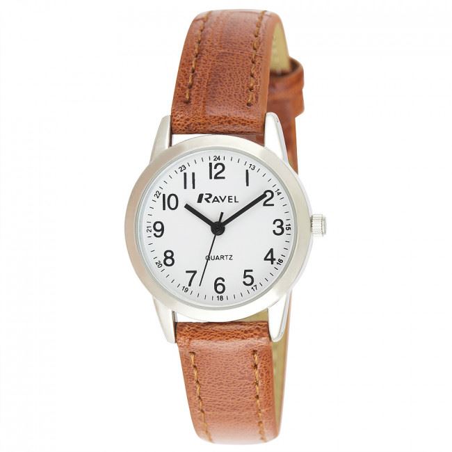 Ravel Women's Classic Watch with Brown Leather Strap – R0132.24.2