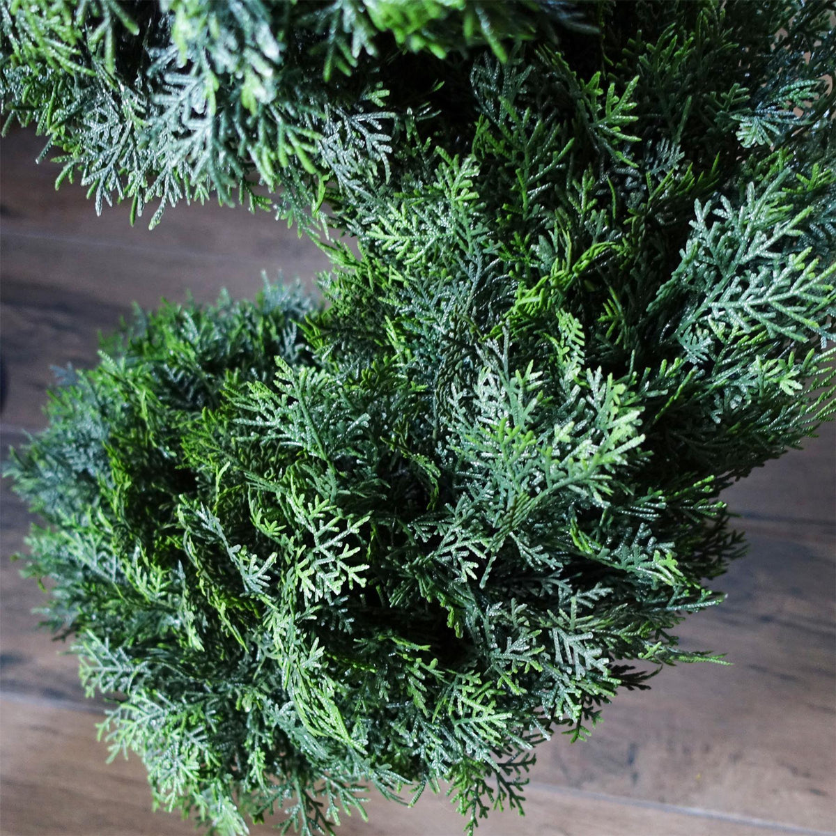 Pair of 120cm Artificial Spiral Cedar Topiary Trees – Low-Maintenance Doorway, Patio & Event Décor