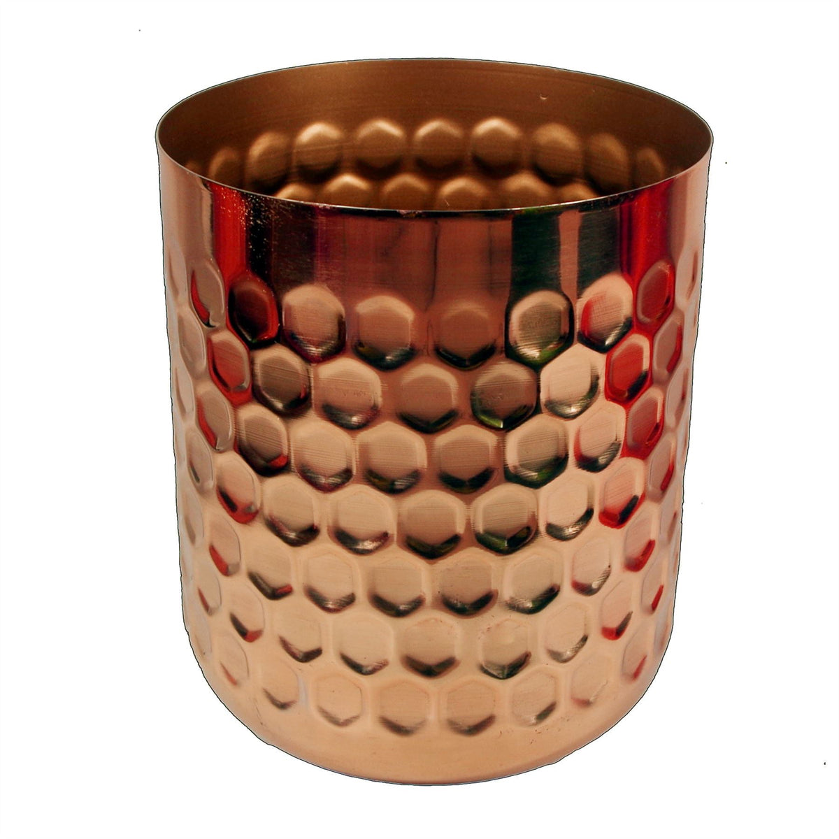 Honeycomb Metal Planter – Copper – 18cm x 15.5cm