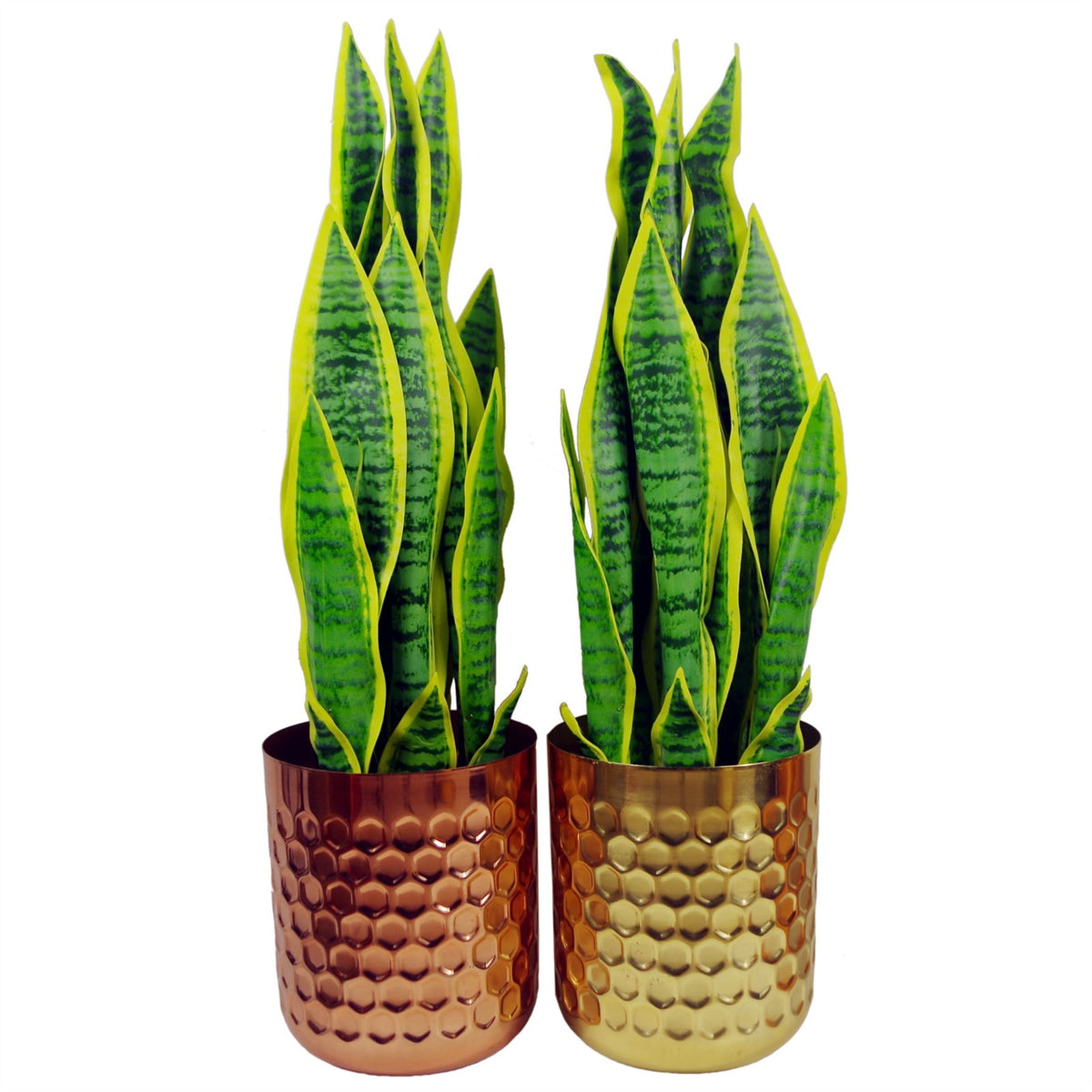 Honeycomb Metal Planter – Copper – 18cm x 15.5cm