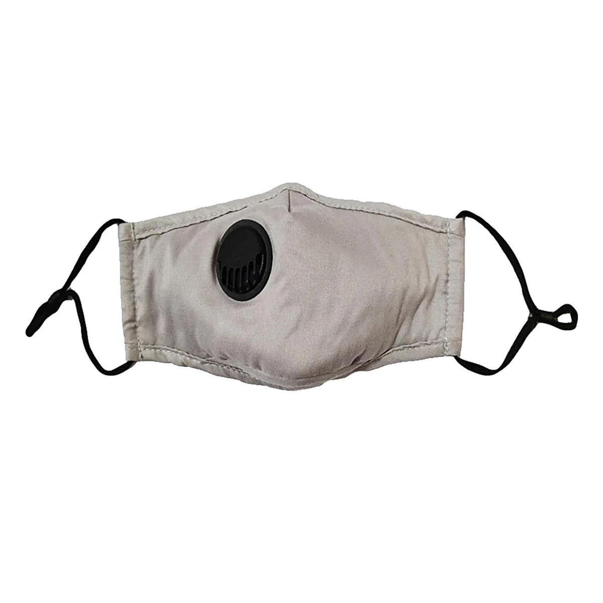 Aquarius Face Mask with Valve and 2 Filters – Activated Carbon, Adjustable, Grey