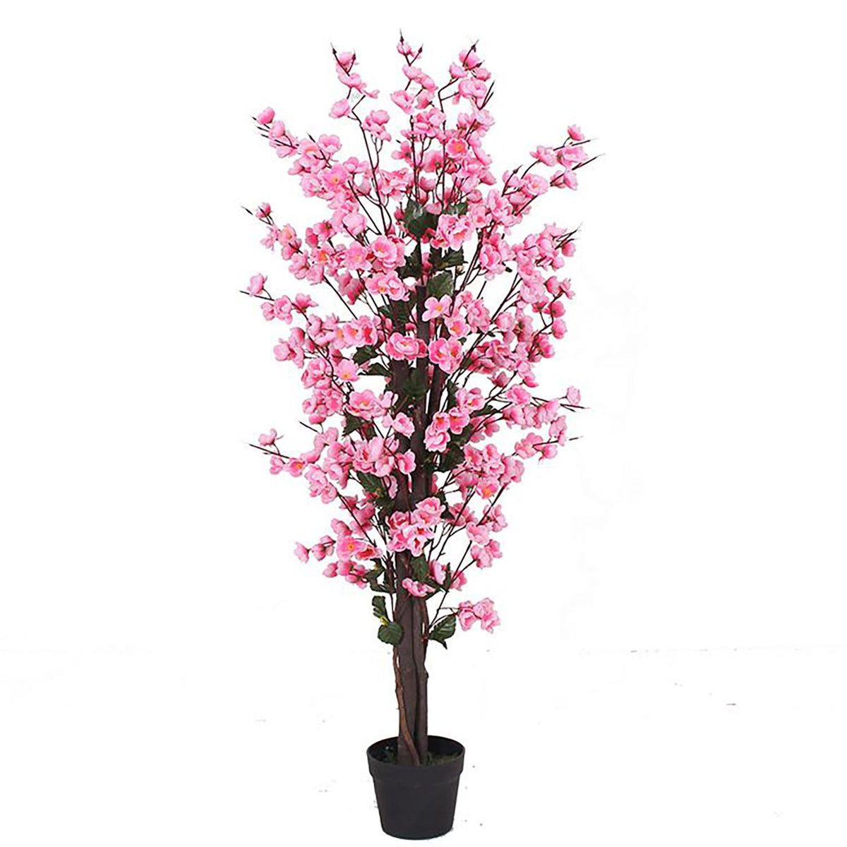 Leaf Design UK 120cm Artificial Pink Blossom Tree – Realistic Potted Faux Tree for Home Display