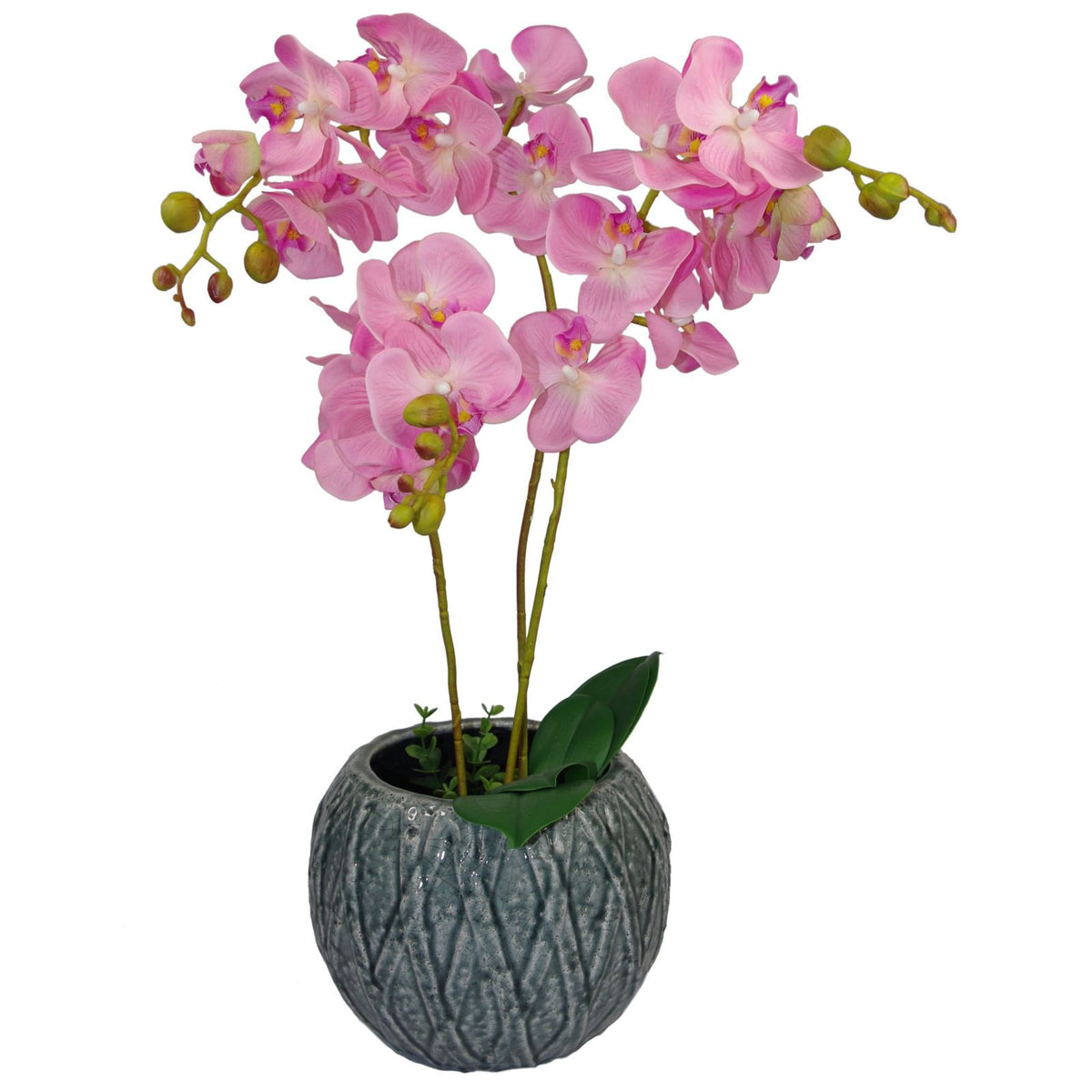 60cm Luxury Artificial Orchid – Triple Stem, Pink