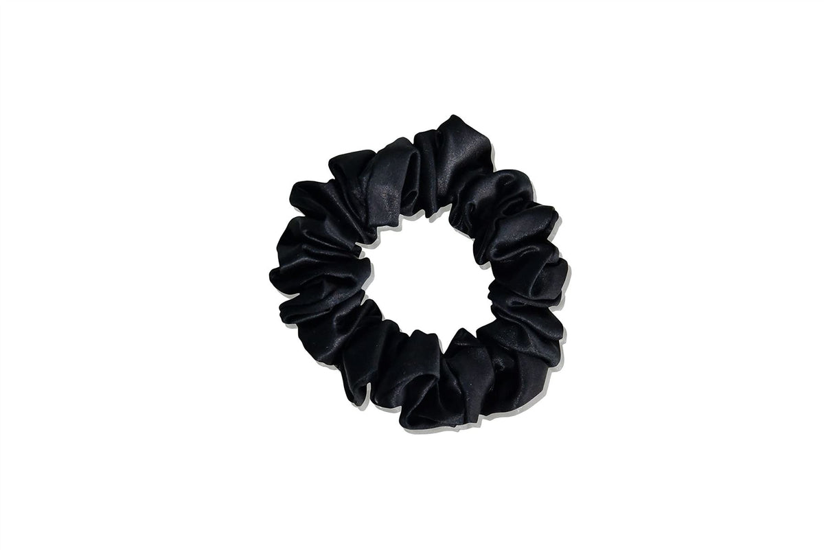 Sleepdown 100% Silk Scrunchies, Set of 3 – 22 Momme Silk Hair Ties (2.5cm) in Gift Box