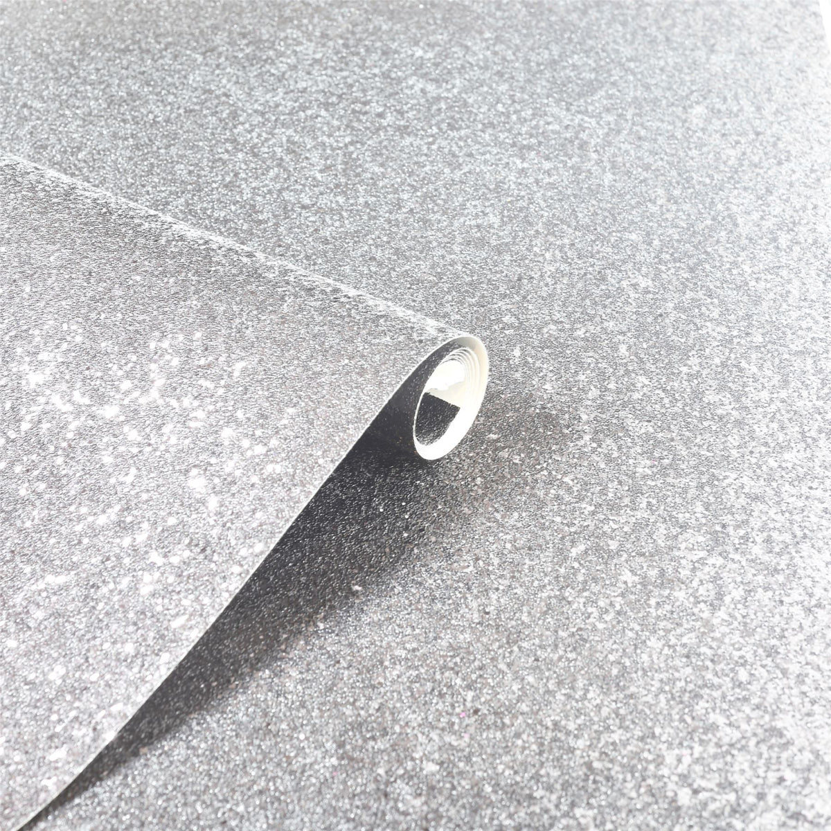 Arthouse Sequin Sparkle Wallpaper – Paste the Wall Textured Metallic Sequin Finish, Silver