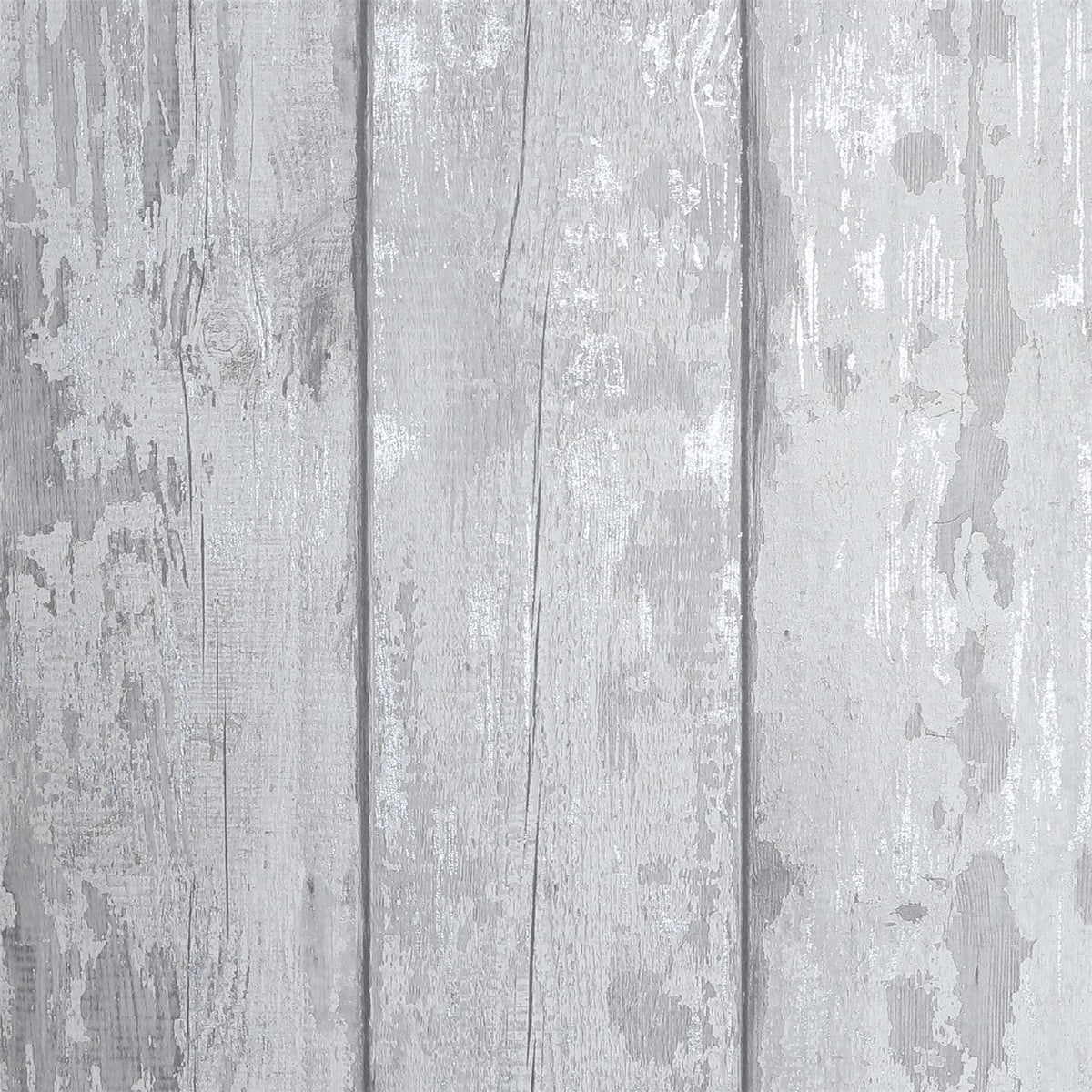 Arthouse Metallic Washed Wood Wallpaper – Paste the Paper Pale Wood Effect with Silver Highlights