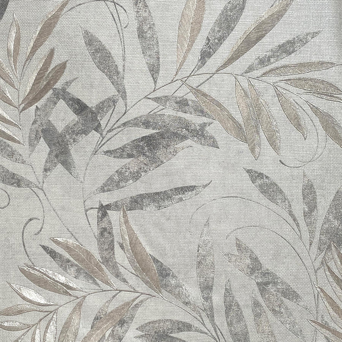 Arthouse Luxury Leaf Wallpaper – Delicate Soft Silver Leaf Design, Heavyweight Vinyl for High-Traffic Rooms