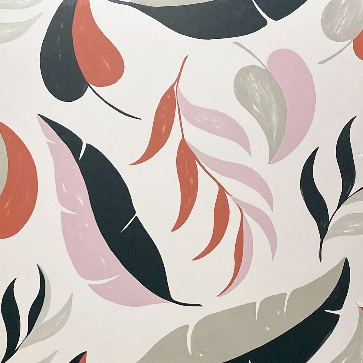 Arthouse PTW Falling Leaves Wallpaper with Bold Colour Print – Paste the Wall Feature Wall Covering, Neutral