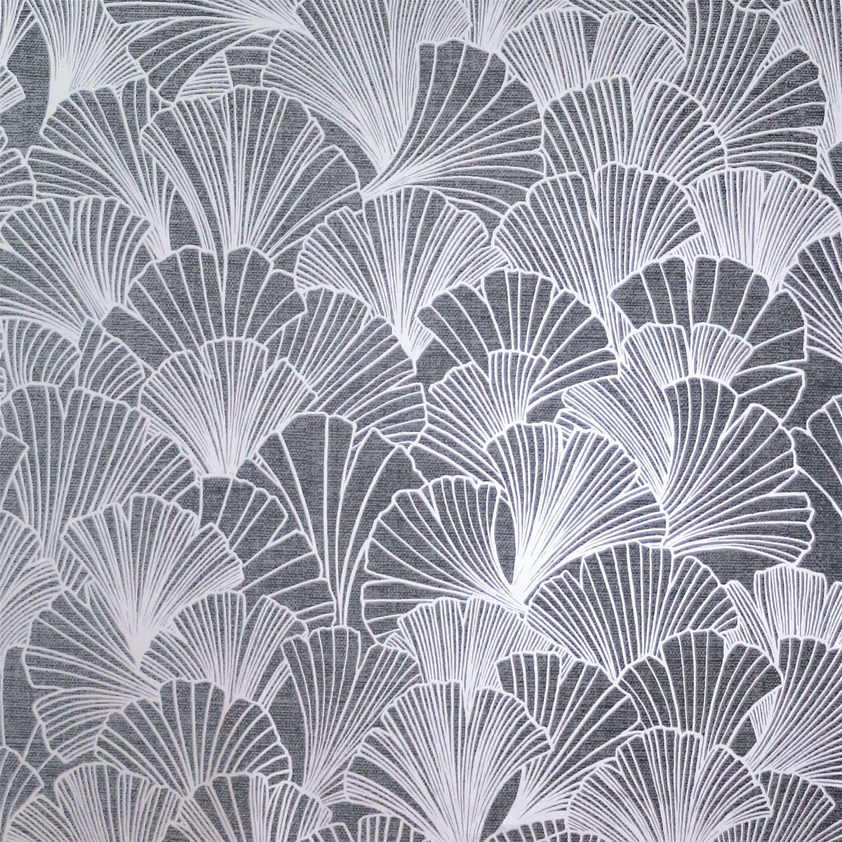 Arthouse Ginkgo Leaf Wallpaper with Metallic Finish – Paste the Paper Feature Wall, Grey and Silver