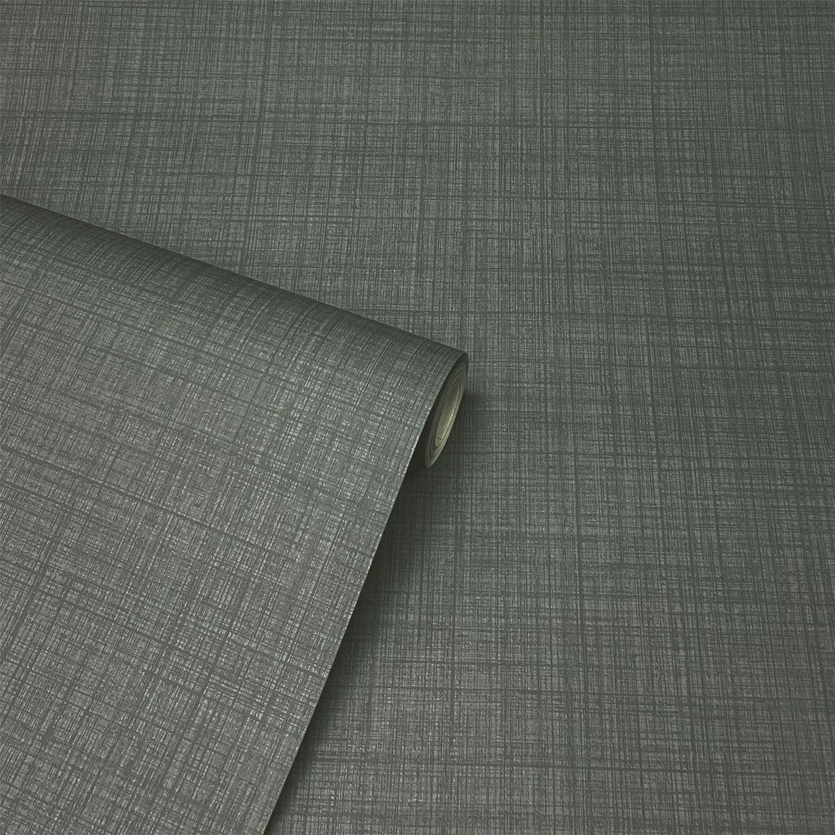 Arthouse Weave Texture Wallpaper with Woven Look – Paste the Paper Feature Wall or Full Room, Dark Grey