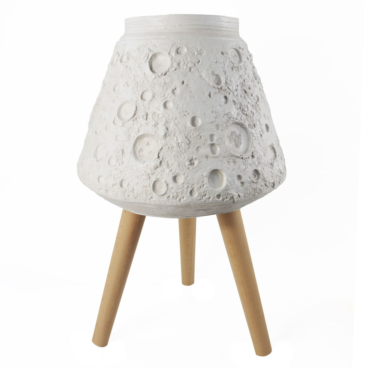 Lunar Large Planter, 62cm x 40cm – Statement Garden Plant Pot for Patio & Home, White