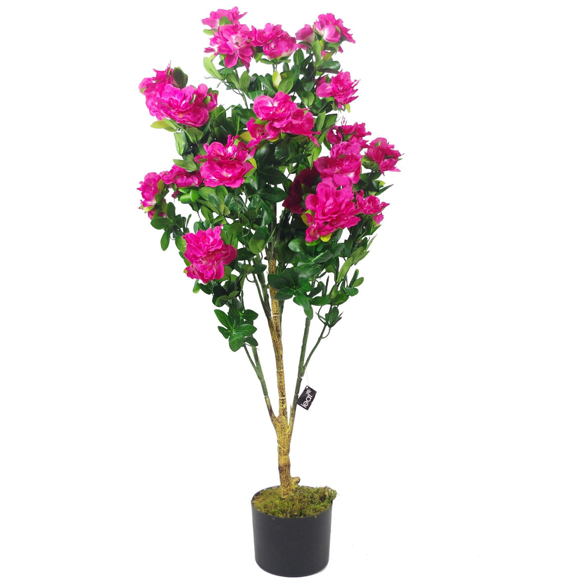 Premium Artificial Azalea Potted Plant, 100cm – Pink Flowers Home Decor