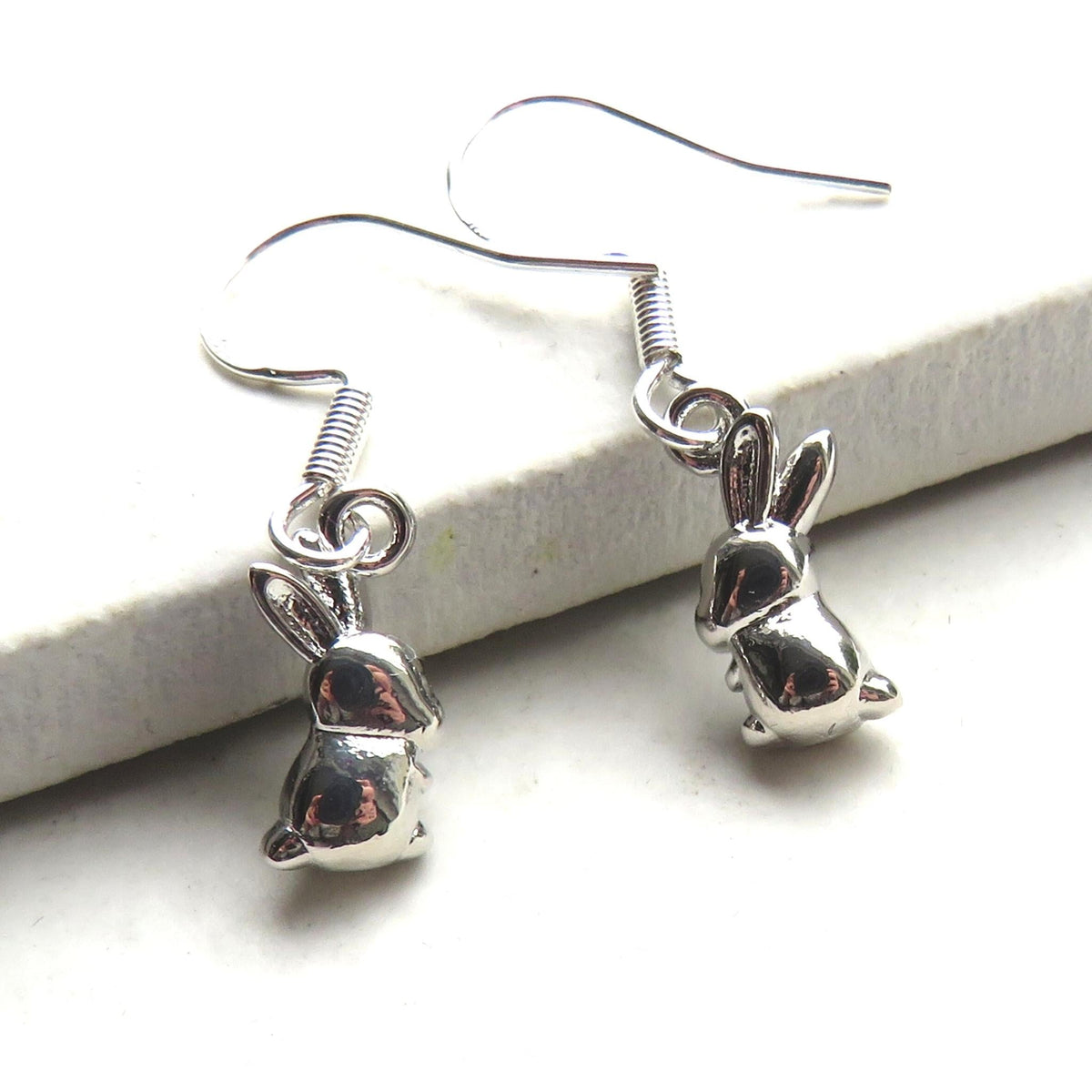 Aye Do Gifts Bunny Rabbit Drop Earrings – Sterling Silver Plated, Nickel Free, Silver, Gold or Rose Gold Charm