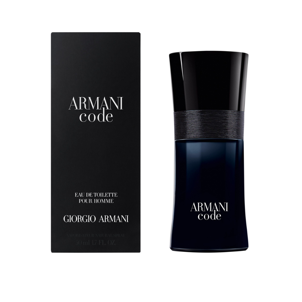 Giorgio Armani Armani Code Eau de Toilette Spray 50ml – Fresh & Citrus, Floral Fragrance for Men