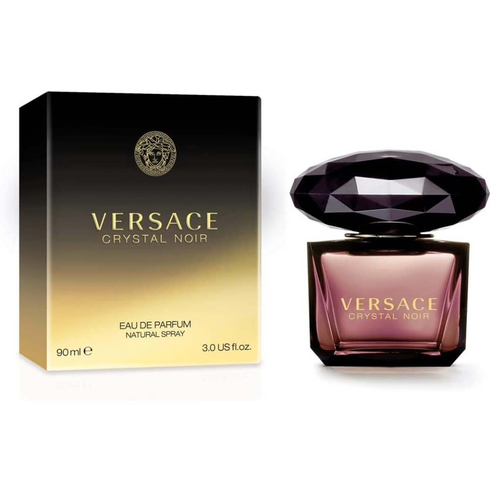 Versace Crystal Noir Eau De Parfum Spray 90ml – Spicy Floral Fragrance for Women