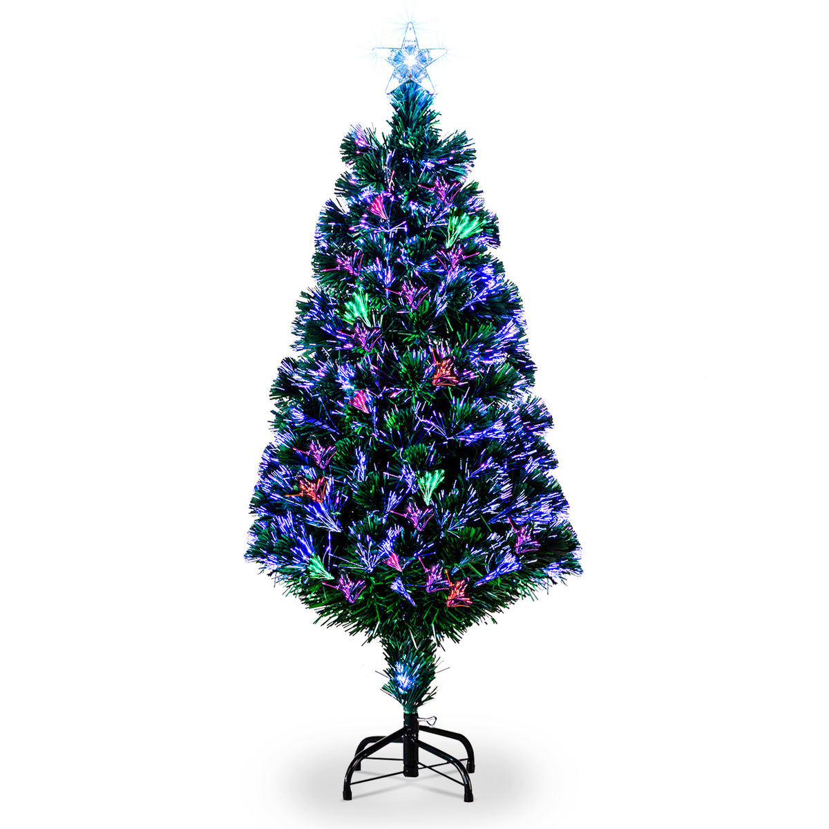 4ft green fibre optic Christmas tree