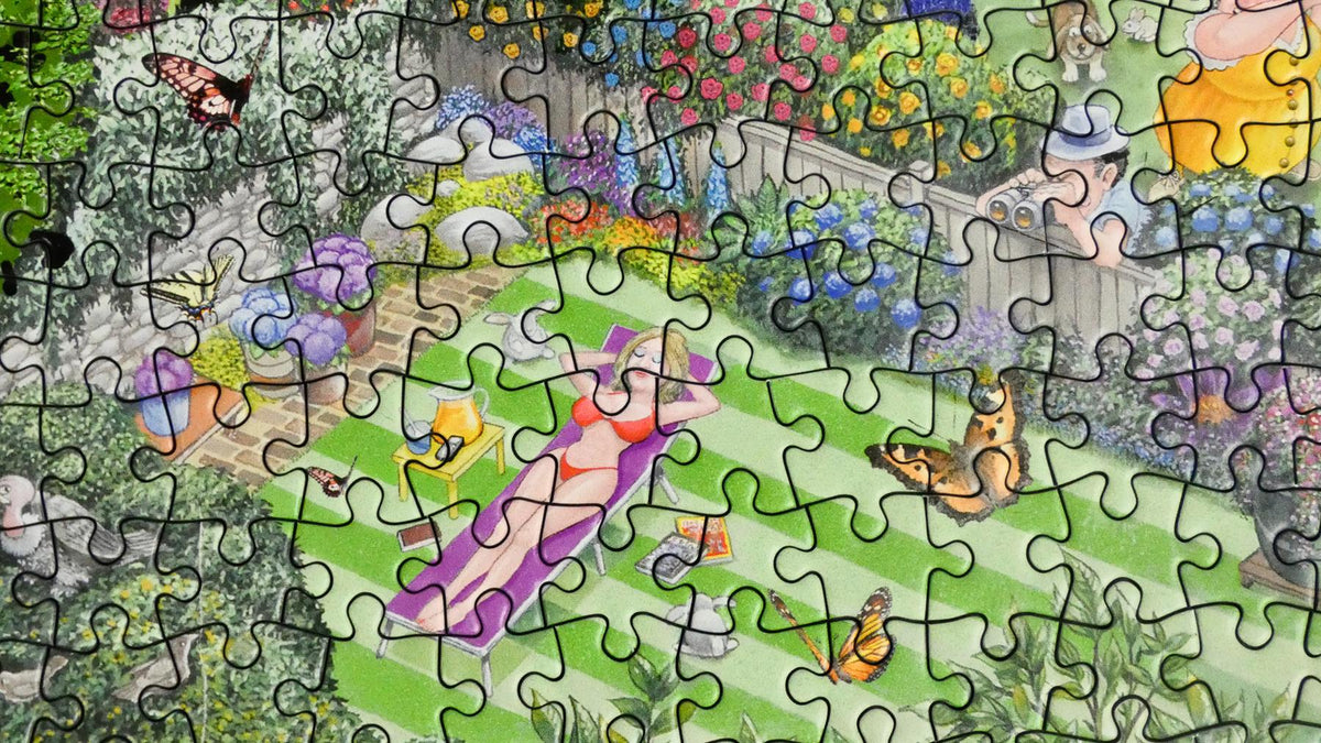 Mike Jupp I Love Gardening 1000 Piece Jigsaw Puzzle – Made in Britain, Recycled Board with Free Poster