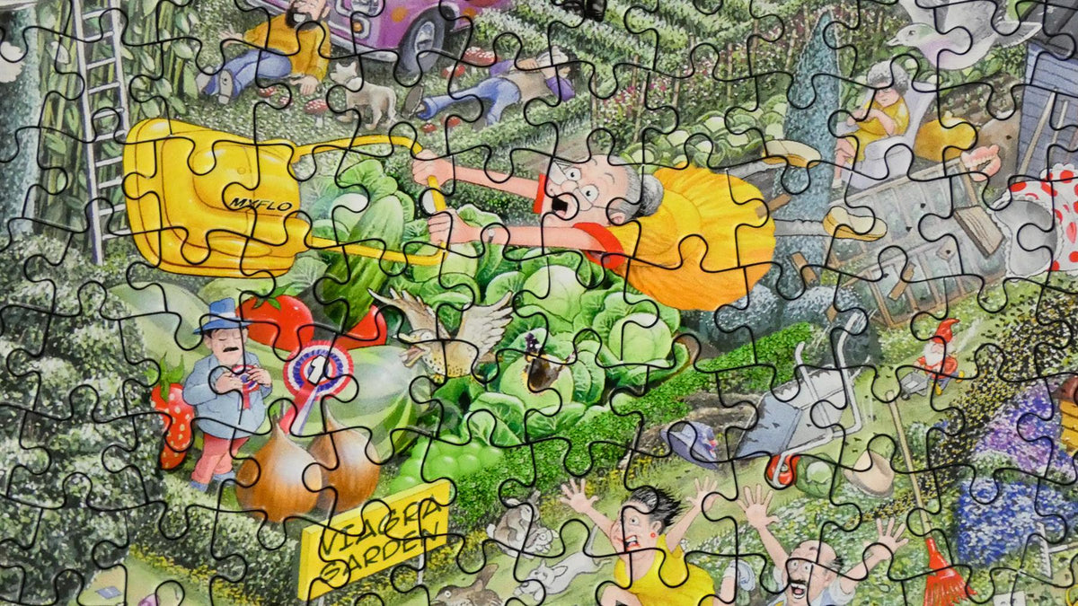 Mike Jupp I Love Gardening 1000 Piece Jigsaw Puzzle – Made in Britain, Recycled Board with Free Poster