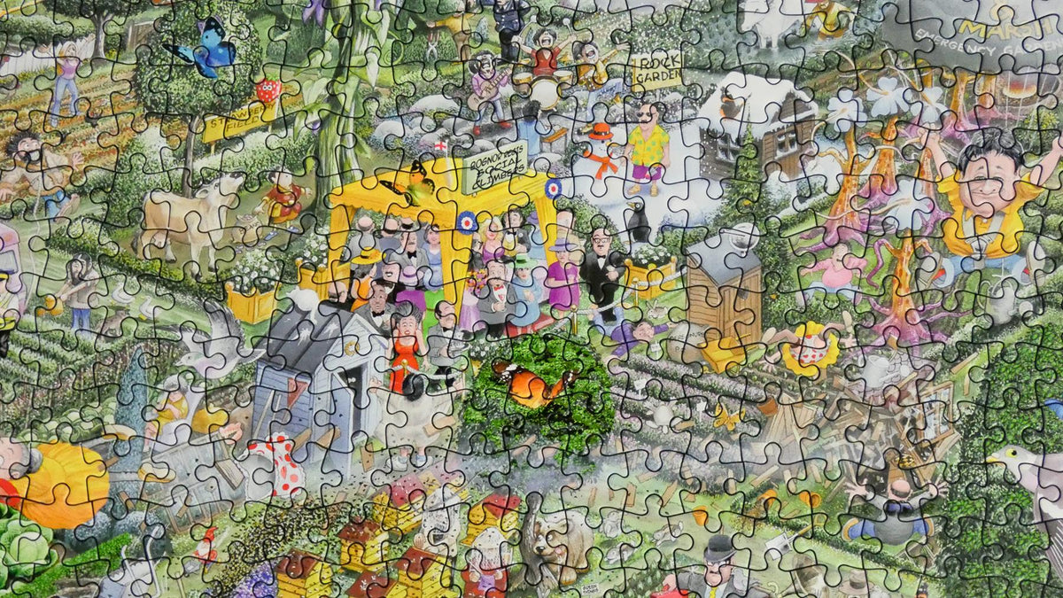 Mike Jupp I Love Gardening 1000 Piece Jigsaw Puzzle – Made in Britain, Recycled Board with Free Poster